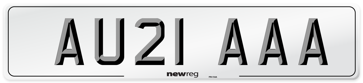AU21 AAA Number Plate from New Reg